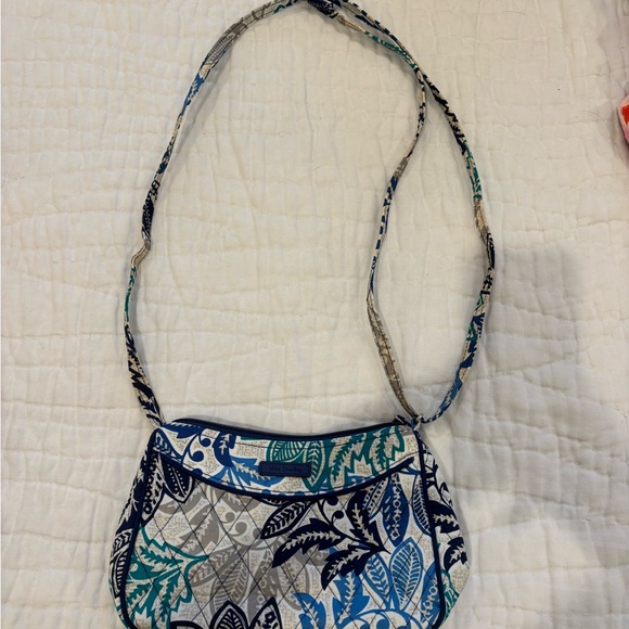 Vera Bradley Handbags - Vera Bradley Blue and Gray Crossbody Bag